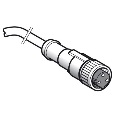 SCHNEIDER XZCP1865L10 Dugaszolható anya típusú csatlakozó +10m kábel