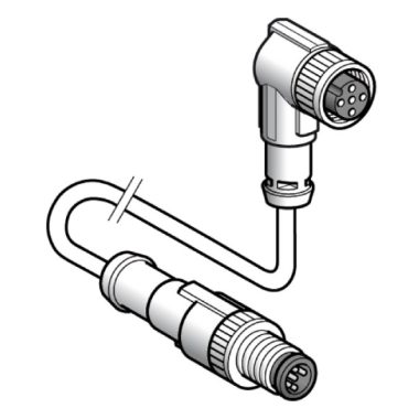 SCHNEIDER XZCR1512064D2 2m-es hosszabbító kábel dugasz. csatlako