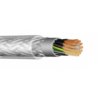 YSLYQY-Jz 4x2,5mm2 Cablu comanda flexibil cu protecție din oțel PVC transparent 300 / 500V