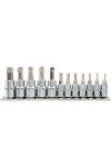 YATO YT-04332 Bithegy dugófejjel Torx Tamperp. 12 r. (1/4 col L=37mm T8-T30, 3/8 col L=48mm T40-T55)