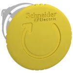 SCHNEIDER ZB4BS55 Vészgomb fej, átm: 40mm, sárga