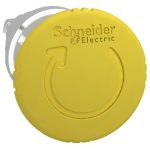 SCHNEIDER ZB4BS55S Vészgombfej 40mm, sárga, TTR