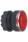 SCHNEIDER ZB5AW343S Harmony műanyag világító nyomógomb fej, Ø22, visszatérő, beépített LED-hez, hornyolt lencsével, piros