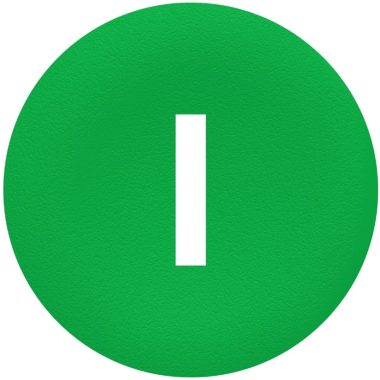 SCHNEIDER ZBA331 Fedőlapka nyomógombhoz zöld, "I"