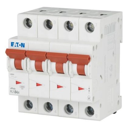 EATON 165159 PL7-B4/4 Kismegszakító, 10kA 4pól.