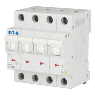 EATON 165162 PL7-B50/4 Kismegszakító, 10kA 4pól.