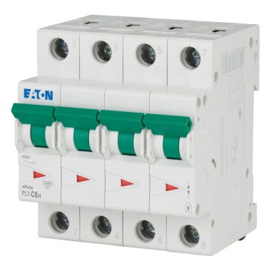 EATON 165163 PL7-B6/4 Kismegszakító, 10kA 4pól.