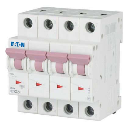 EATON 165183 PL7-C32/4 Kismegszakító, 10kA 4pól.