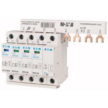 EATON 167629 SPCT2-280-3+NPE/BB komplett túlfesz. lev. C, 3p+N, Uc=280V AC, klt.