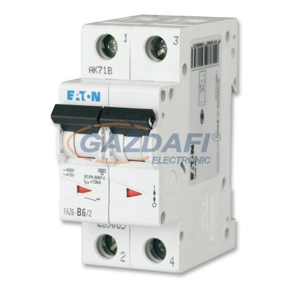 EATON 239086 FAZ6-B10/2 Kismegszakító, 6kA 2-pól.