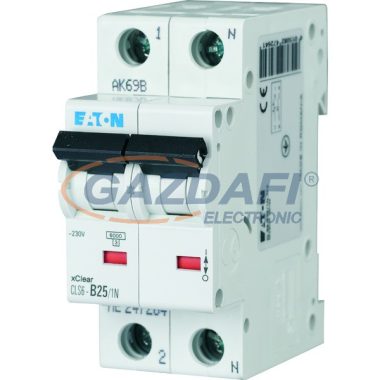 EATON 247654 CLS6-D2/1N-DE Kismegszakító, 6kA 1pól.+null