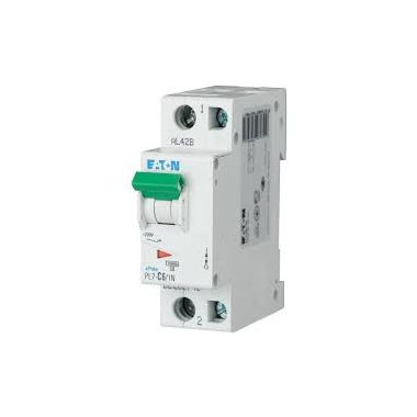 EATON 262727 PL7-B6/1N Kismegszakító, 10kA 1pól.+null