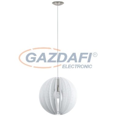 EGLO 32821 Függeszték E27 60W 40cm fehér Fabessa