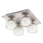 EGLO 94317 Led-es mennyezeti 4x3,3Wmattnikkel Ascolese