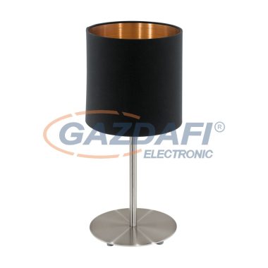 EGLO 94917 Textil asztali E27 60W 40cm fekete/réz Pasteri