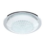 EGLO 95639 LED mennyezeti 11W 29cm króm/fehér Acolla