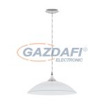 EGLO 96076 Függeszték E27 1x60W króm/fehér Lazolo