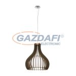 EGLO 96217 Függeszték E27 1x60W 50cm sötétbarna Tindori