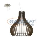 EGLO 96218 Függeszték E27 1x60W 60cm sötétbarna Tindori