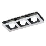 EGLO 96533 LED menny 3x3,3W króm/fekete Bellamonte