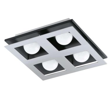 EGLO 96534 LED menny 4x3,3W króm/fekete Bellamonte