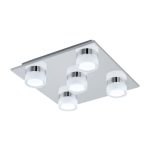 EGLO 96544 Led mennyezeti 5x7,2W IP44 króm Romendo1