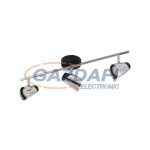   EGLO 96717 LED fali/ mennyezeti GU10 3x5W fekete/króm Moncalvio