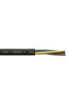 Rubber cable 5x1,5mm2 spun black H05RR-F