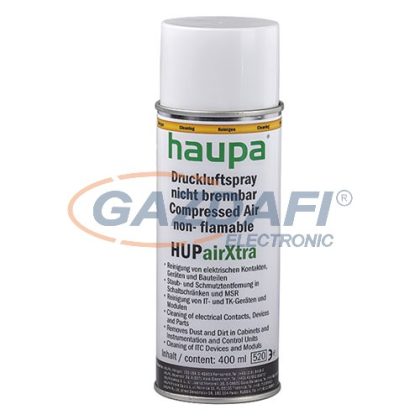   HAUPA 170108 HUPairXtra Sűrített levegő spray, nem éghető, 400 ml