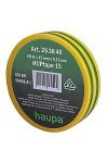 HAUPA 263840 Szigetelőszalag PVC zöld/sárga 15 mm x 20 m