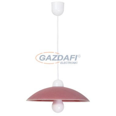 RÁBALUX 1407 Cupola függeszték D32,5cm, fix függeszték,bordó 230V