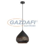   RÁBALUX 2278 Kaia függeszték E27 1x40W, fekete/ arany 230V