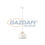   RÁBALUX 2563 Sadie függeszték E27 max60W fehér+natúr 230V