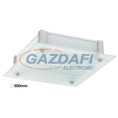 RÁBALUX 3035 Dustin mennyezeti lámpa, LED 12W, 30x30cm, fehér/króm 230V 4000K 960lm A+