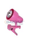 RÁBALUX 4359 Clip csiptethető spot lámpa E14 40W pink ffnélkül 230V A++ -> E