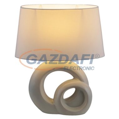 RÁBALUX 4518 Tory beton asztali lámpaE27 1x60W, fehér/fekete 230V