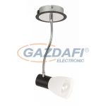   RÁBALUX 5975 Ati fali lámpa E14 max15W fekete/króm 230V A++ -> E