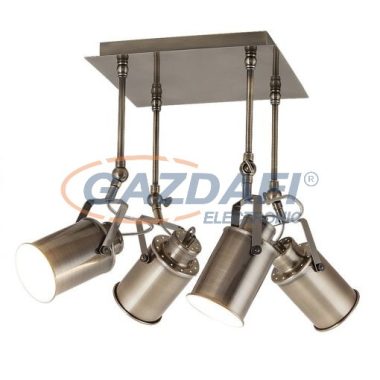 RÁBALUX 5984 Peter mennyezeti lámpa E27 4x60W antik bronz 230V A++ -> E