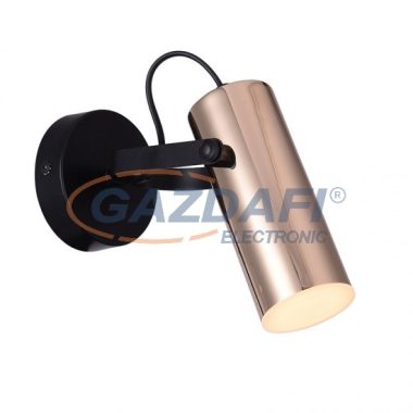 RÁBALUX 6428 Raven spot lámpa LED 5W Matt fekete/arany 230V 3000K 400lm A