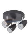 RÁBALUX 6514 Karen 3-as spot lámpa LED 3x4W antracit/króm 230V 3000K 840lm A