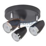   RÁBALUX 6514 Karen 3-as spot lámpa LED 3x4W antracit/króm 230V 3000K 840lm A