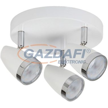 RÁBALUX 6668 Karen 3-as spot lámpa LED 3x4W fehér/króm 230V 3000K 840lm A