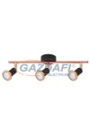 RÁBALUX 6848 Valentine 3-as spot lámpa LED GU10 3x3W matt fekete réz 230V 3000K 660lm A+