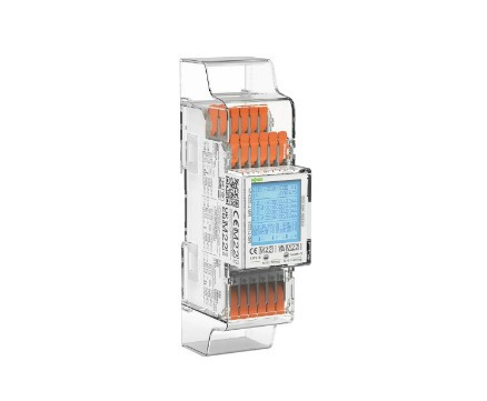 WAGO 879-3040 Fogyasztásmérő (MID); áramváltós csatlakozáshoz; 1 A / 5 A; 3x230/400V; 50Hz; Modbus® és M-Bus; 2 x S0 interfész; 2PU CT